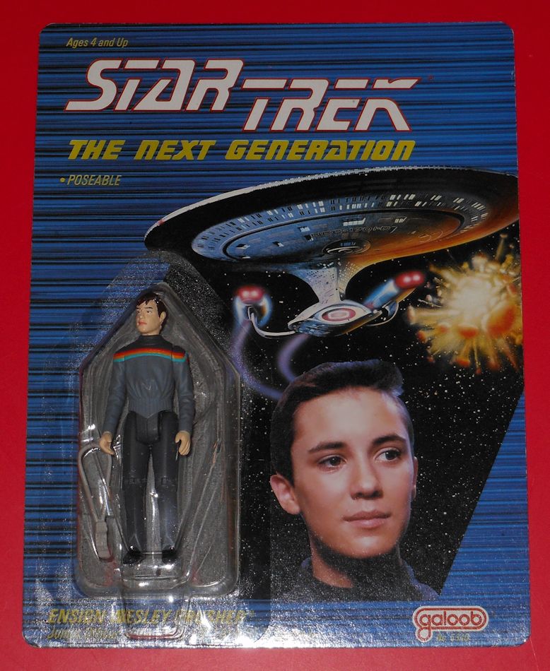 1989 Galoob Wesley Crusher Hard Copy on Blister Card Mock-up