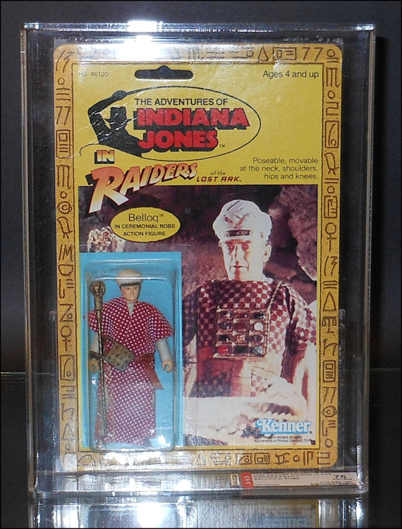 1983 Kenner Belloq in Ceremonial Robe MOC Salesman Sample